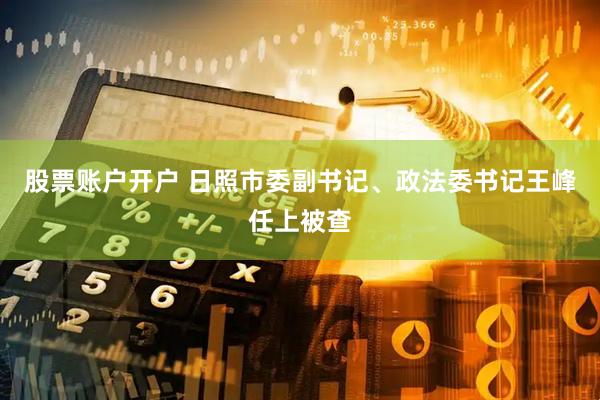 股票账户开户 日照市委副书记、政法委书记王峰任上被查