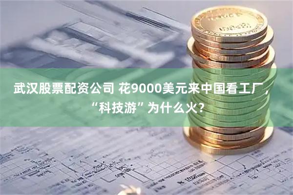 武汉股票配资公司 花9000美元来中国看工厂， “科技游”为什么火？